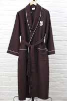 Вафельный халат с вышивкой (10070 шоколад)- Экстра легкость!